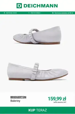 Deichmann - gazetka promocyjna Baleriny damskie od poniedziałku 09.03  - strona 9