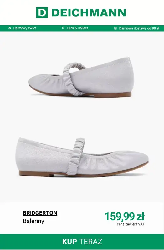 Deichmann - gazetka promocyjna Baleriny damskie od poniedziałku 09.03  - strona 9