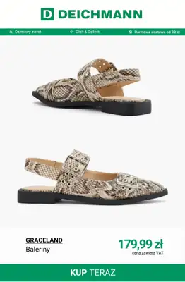 Deichmann - gazetka promocyjna Baleriny damskie od poniedziałku 09.03  - strona 8