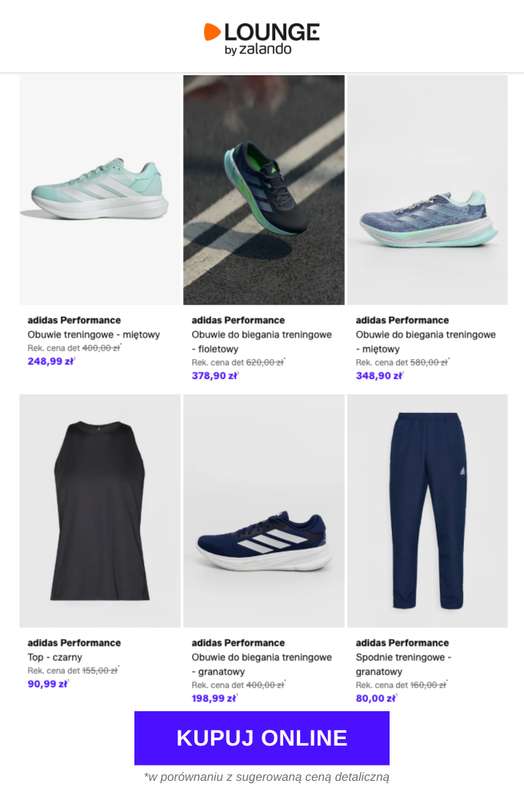 Lounge by Zalando - gazetka promocyjna Do -77% adidas Performance od poniedziałku 09.03 do środy 11.03 - strona 6