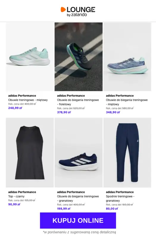 Lounge by Zalando - gazetka promocyjna Do -77% adidas Performance od poniedziałku 09.03 do środy 11.03 - strona 6