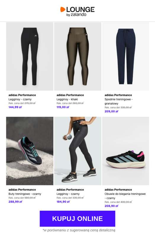 Lounge by Zalando - gazetka promocyjna Do -77% adidas Performance od poniedziałku 09.03 do środy 11.03 - strona 4