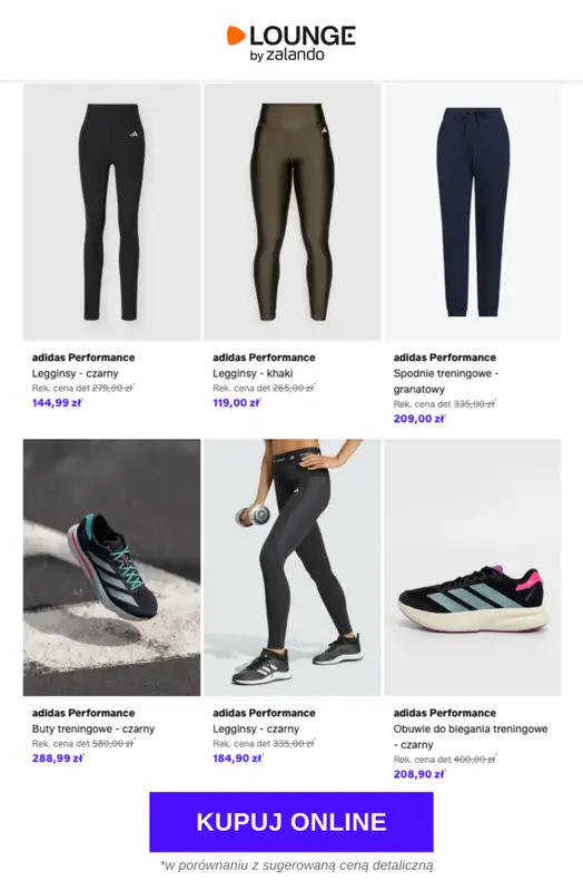 Lounge by Zalando - gazetka promocyjna Do -77% adidas Performance od poniedziałku 09.03 do środy 11.03 - strona 4