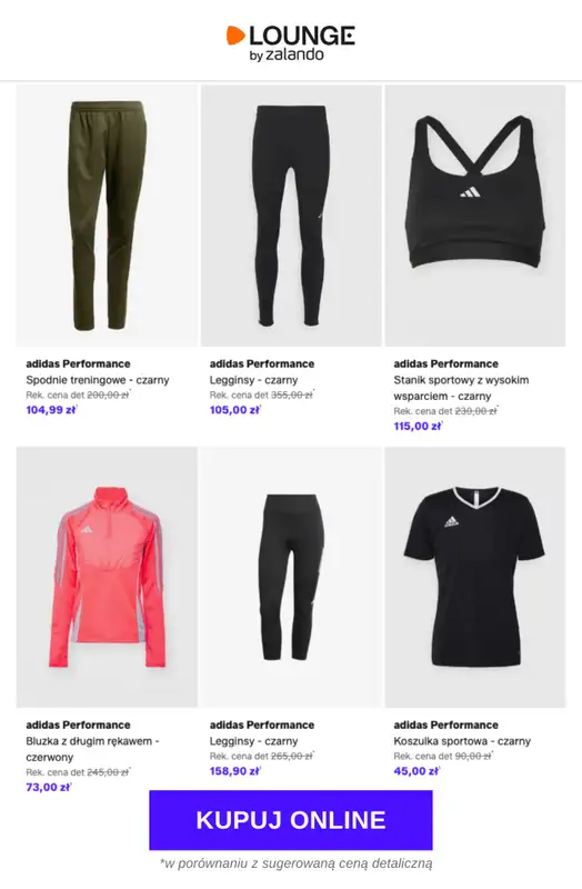 Lounge by Zalando - gazetka promocyjna Do -77% adidas Performance od poniedziałku 09.03 do środy 11.03 - strona 7