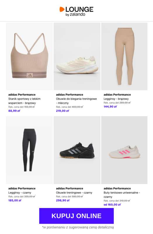 Lounge by Zalando - gazetka promocyjna Do -77% adidas Performance od poniedziałku 09.03 do środy 11.03 - strona 2