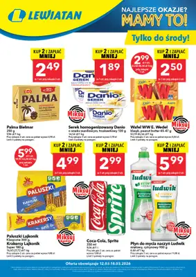 LEWIATAN - gazetka promocyjna W wielopakach taniej! od czwartku 12.03 do środy 18.03