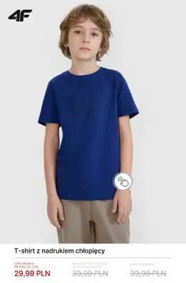 4F - gazetka promocyjna Promocje: ubrania dziecięce do 50 zł od poniedziałku 09.03  - strona 4