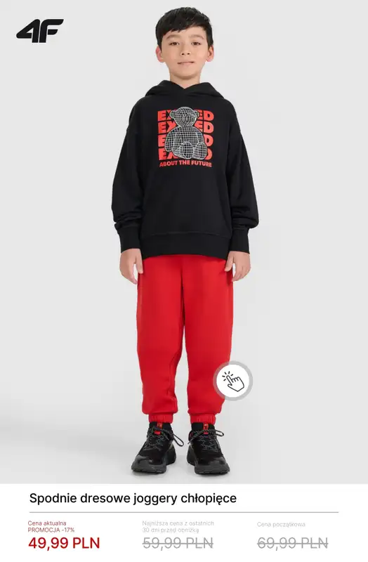 4F - gazetka promocyjna Promocje: ubrania dziecięce do 50 zł od poniedziałku 09.03  - strona 5
