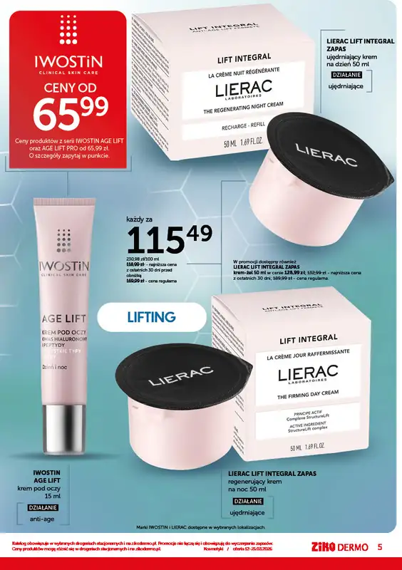Ziko Dermo - gazetka promocyjna Przygotowanie skóry do wiosny od czwartku 12.03 do środy 25.03 - strona 5