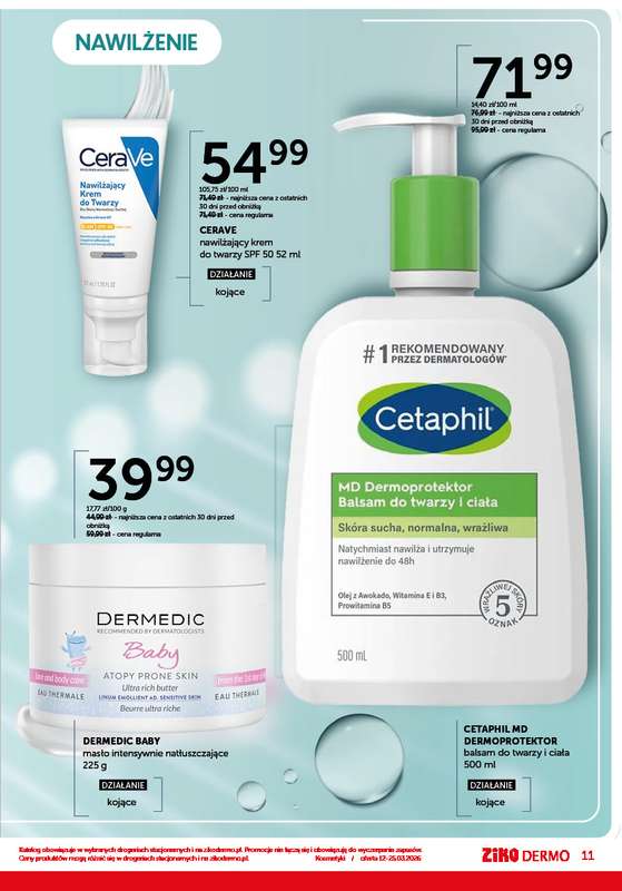 Ziko Dermo - gazetka promocyjna Przygotowanie skóry do wiosny od czwartku 12.03 do środy 25.03 - strona 11