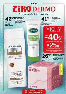 Ziko Dermo - gazetka promocyjna Przygotowanie skóry do wiosny od czwartku 12.03 do środy 25.03