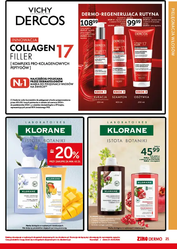 Ziko Dermo - gazetka promocyjna Przygotowanie skóry do wiosny od czwartku 12.03 do środy 25.03 - strona 21