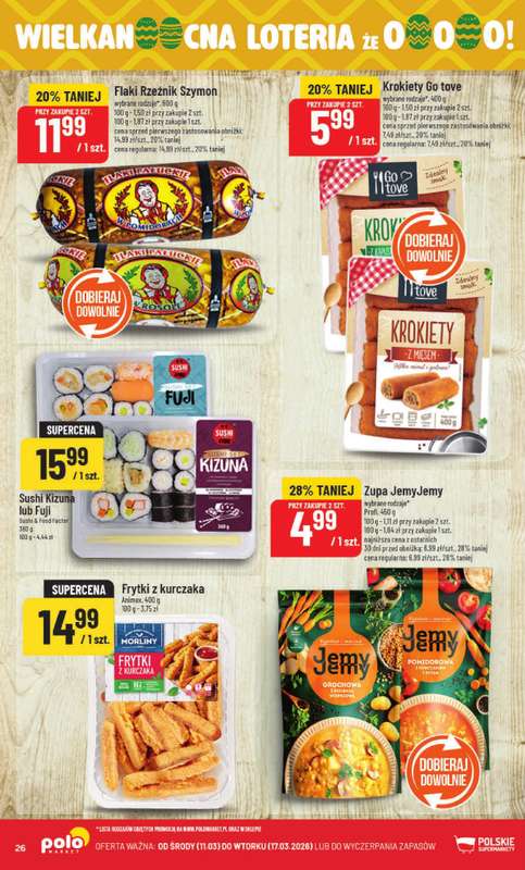 POLOmarket - gazetka promocyjna Gazetka od środy 11.03 do wtorku 17.03 - strona 26