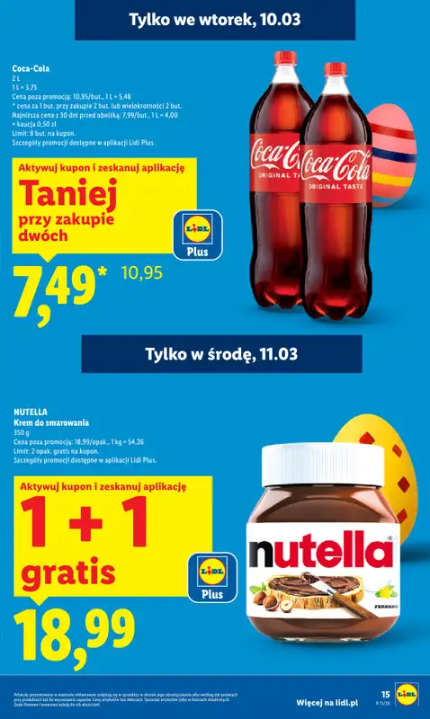 Lidl - gazetka promocyjna Oferta od poniedziałku od poniedziałku 09.03 do środy 11.03 - strona 15