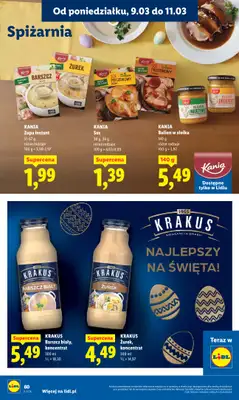 Lidl - gazetka promocyjna Oferta od poniedziałku od poniedziałku 09.03 do środy 11.03 - strona 60