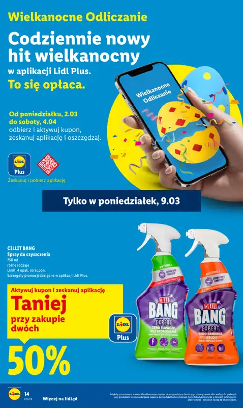 Lidl - gazetka promocyjna Oferta od poniedziałku od poniedziałku 09.03 do środy 11.03 - strona 14