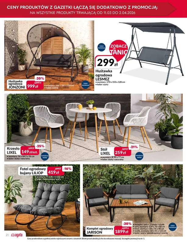 Salony Agata - gazetka promocyjna Gazetka od środy 11.03 do niedzieli 29.03 - strona 2