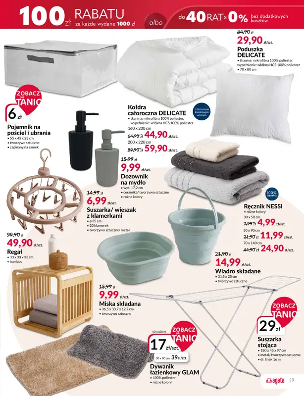 Salony Agata - gazetka promocyjna Gazetka od środy 11.03 do niedzieli 29.03 - strona 9