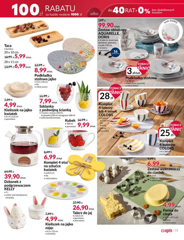 Salony Agata - gazetka promocyjna Gazetka od środy 11.03 do niedzieli 29.03 - strona 11