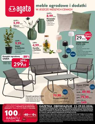 Salony Agata - gazetka promocyjna Gazetka od środy 11.03 do niedzieli 29.03