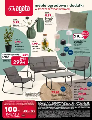 Salony Agata - gazetka promocyjna Gazetka od środy 11.03 do niedzieli 29.03