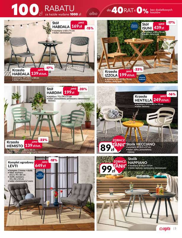 Salony Agata - gazetka promocyjna Gazetka od środy 11.03 do niedzieli 29.03 - strona 3