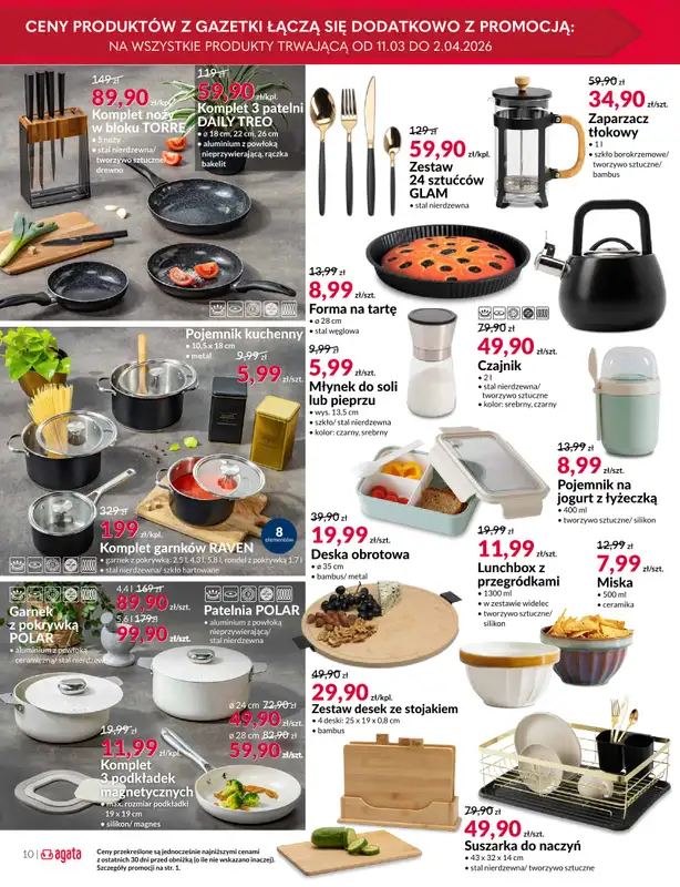 Salony Agata - gazetka promocyjna Gazetka od środy 11.03 do niedzieli 29.03 - strona 10