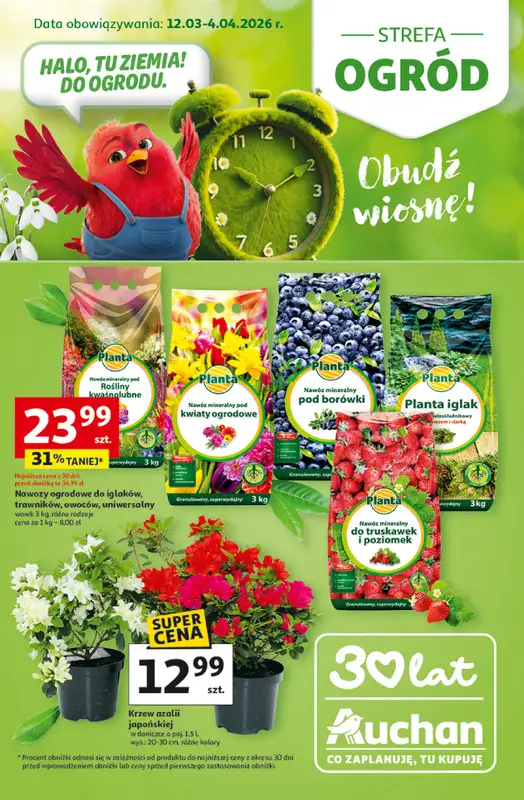 Auchan - gazetka promocyjna Gazetka Strefa Ogród Hipermarket Auchan  