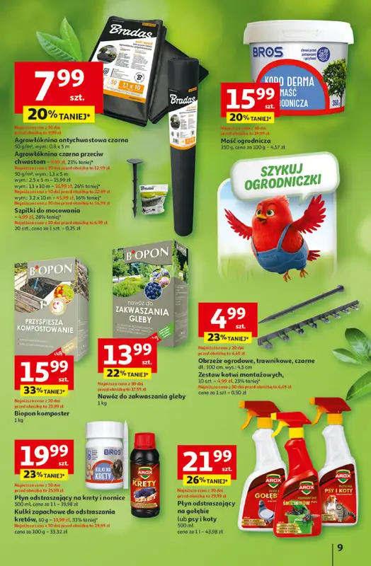 Auchan - gazetka promocyjna Gazetka Strefa Ogród Hipermarket Auchan od czwartku 12.03 do soboty 04.04 - strona 9