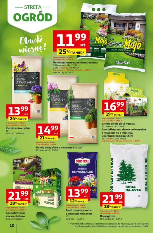 Auchan - gazetka promocyjna Gazetka Strefa Ogród Hipermarket Auchan od czwartku 12.03 do soboty 04.04 - strona 10