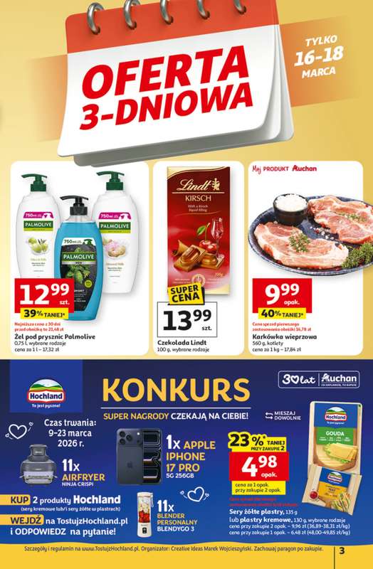 Auchan - gazetka promocyjna Gazetka 30 Lat Hipermarket Auchan od czwartku 12.03 do środy 18.03 - strona 3