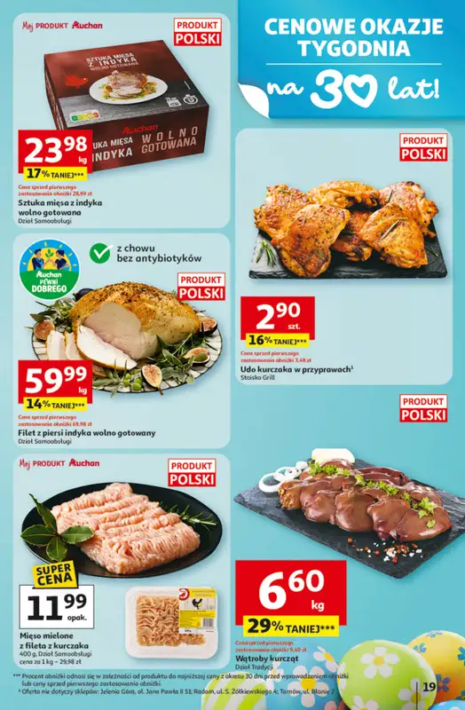 Auchan - gazetka promocyjna Gazetka 30 Lat Hipermarket Auchan od czwartku 12.03 do środy 18.03 - strona 19