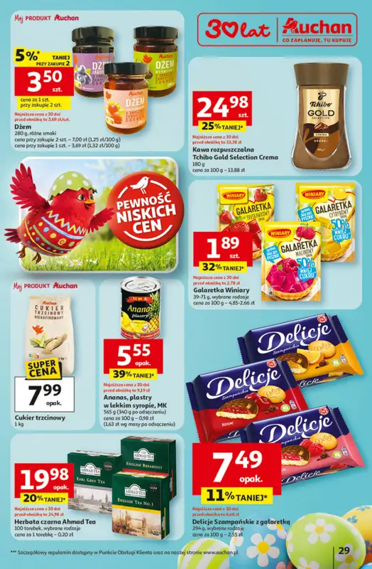 Auchan - gazetka promocyjna Gazetka 30 Lat Hipermarket Auchan od czwartku 12.03 do środy 18.03 - strona 29