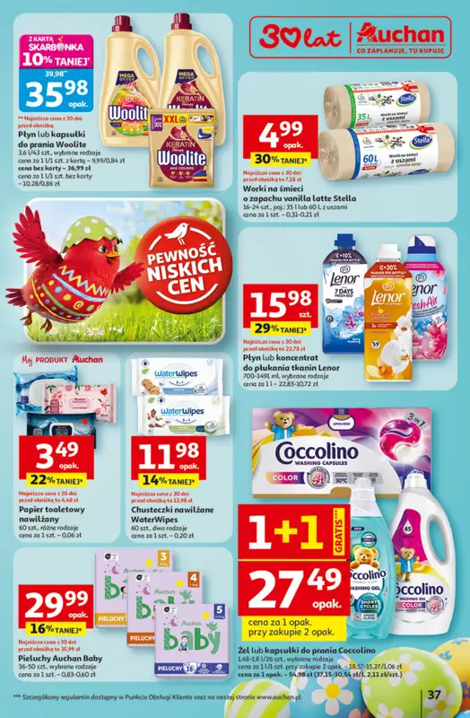 Auchan - gazetka promocyjna Gazetka 30 Lat Hipermarket Auchan od czwartku 12.03 do środy 18.03 - strona 37