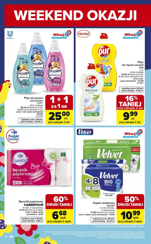 Carrefour - gazetka promocyjna Gazetka Weekend promek już od czwartku od czwartku 12.03 do soboty 14.03 - strona 6