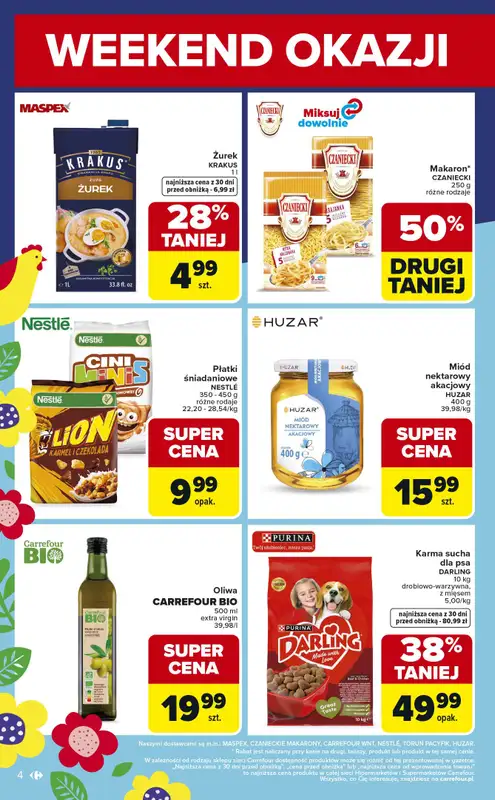 Carrefour Market - gazetka promocyjna Gazetka Weekend promek już od czwartku od czwartku 12.03 do soboty 14.03 - strona 4