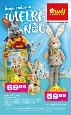 Twój Market - gazetka promocyjna Katalog Wielkanocny od wtorku 10.03 do soboty 04.04