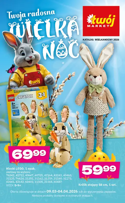 Twój Market - gazetka promocyjna Katalog Wielkanocny od wtorku 10.03 do soboty 04.04