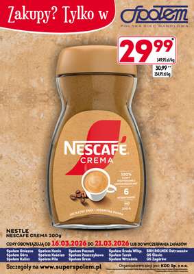 Społem - Blisko i Korzystnie - gazetka promocyjna Zakupy? Tylko w Społem od poniedziałku 16.03 do soboty 21.03