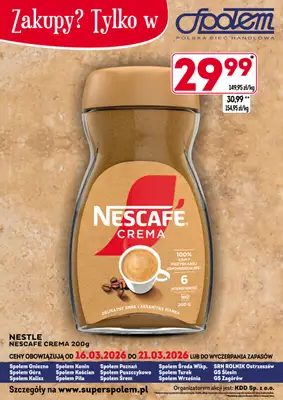 Społem - Blisko i Korzystnie - gazetka promocyjna Zakupy? Tylko w Społem od poniedziałku 16.03 do soboty 21.03