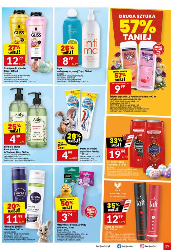 Twój Market - gazetka promocyjna Gazetka od środy 11.03 do wtorku 17.03 - strona 39