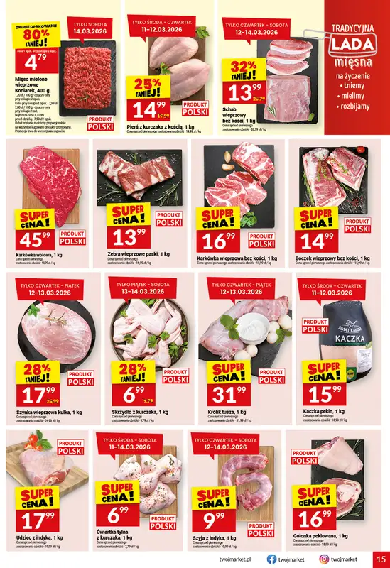 Twój Market - gazetka promocyjna Gazetka od środy 11.03 do wtorku 17.03 - strona 15