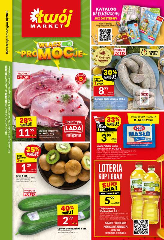 Twój Market - gazetka promocyjna Gazetka od środy 11.03 do wtorku 17.03