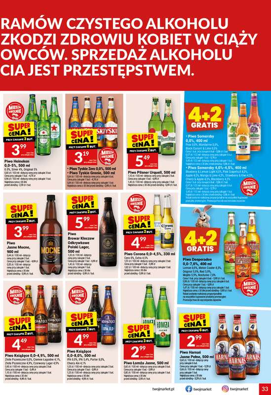 Twój Market - gazetka promocyjna Gazetka od środy 11.03 do wtorku 17.03 - strona 33