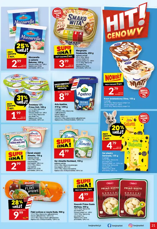 Twój Market - gazetka promocyjna Gazetka od środy 11.03 do wtorku 17.03 - strona 21