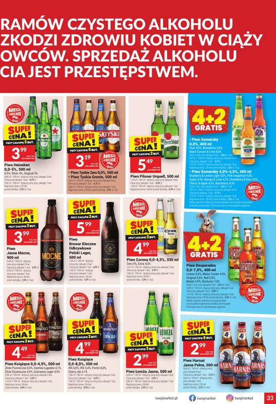Twój Market - gazetka promocyjna Gazetka od środy 11.03 do wtorku 17.03 - strona 33
