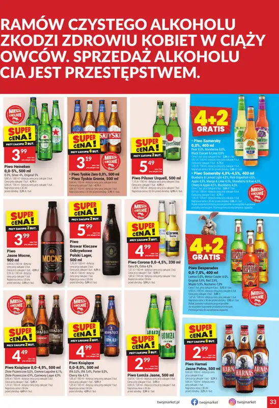 Twój Market - gazetka promocyjna Gazetka od środy 11.03 do wtorku 17.03 - strona 33