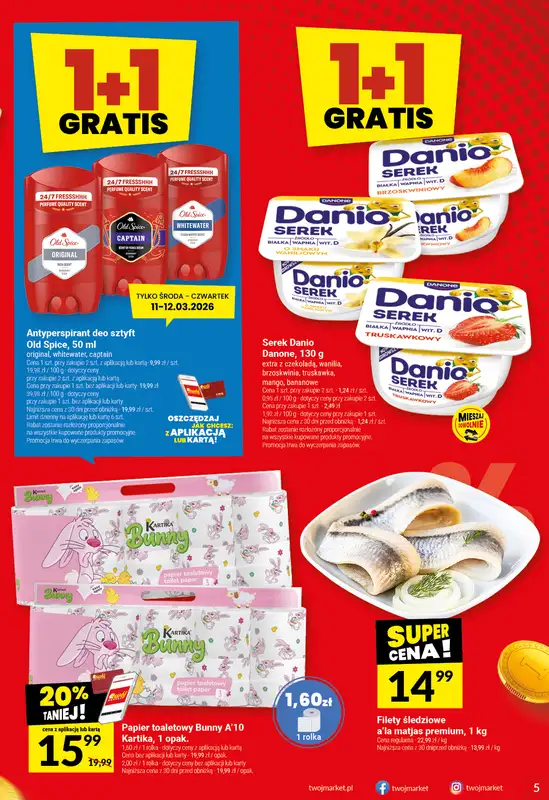 Twój Market - gazetka promocyjna Gazetka od środy 11.03 do wtorku 17.03 - strona 5