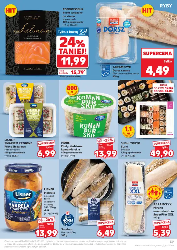 Kaufland - gazetka promocyjna Oferta Kaufland  do środy 18.03 - strona 39