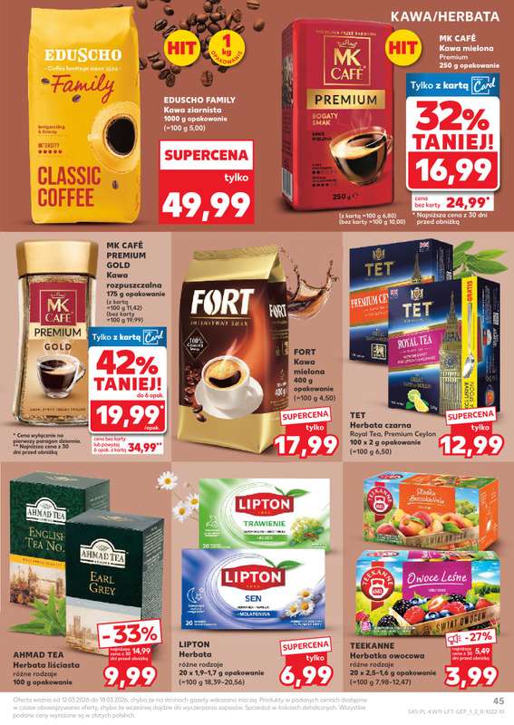 Kaufland - gazetka promocyjna Oferta Kaufland  do środy 18.03 - strona 45
